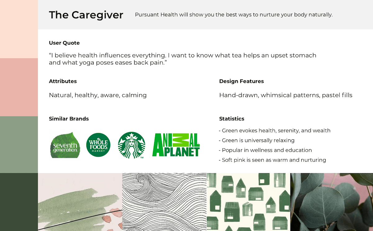 Branding representing the caregiver
