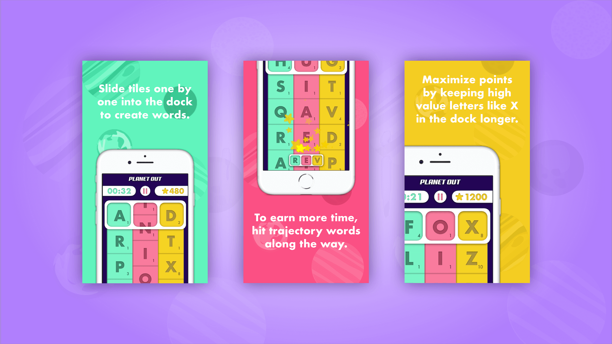Onboarding screens from the app store